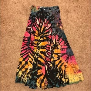 Kathmandu imports tie dye festival maxi skirt- OS